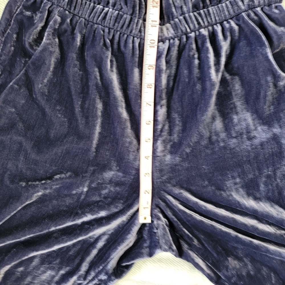 LOFT Velvet Halter Neck Sleeveless Jumpsuit Holiday Party Blue Purple Small - Picture 15 of 16